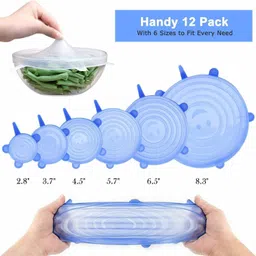 decibel 2.5 inch, 3.7 inch, 4.5 inch, 5.7 inch, 6.5 inch, 8.3 inch Lid Set, Pack of 6 image 2