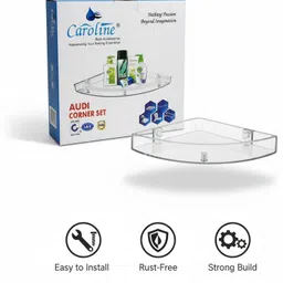 rjn Audi Corner Set Plastic Wall Shelf image 2