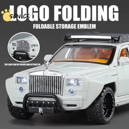zuuluzrs 1:32 Rolls Royce Off Road 6x6 Die cast Metal Zinc Alloy Car Light & Sound Toy image 2