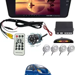 maties 7Inch Rearview Monitor Mirror with Touch Button,Camera & Silver sensor 155 Black LCD-picture-29