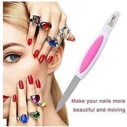 roodiles 2 Nail Filers & 1 Nail Scrub Brush Combo | Professional Nail Care & Cleaning Set for Smooth, Shiny Nails image 3