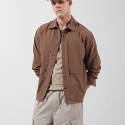 the indian garage co. Men Relaxed Fit Fit Solid Casual Shirt-picture-24