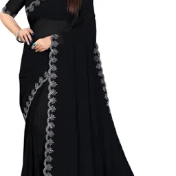 kt enterprise Embellished, Self Design Bollywood Georgette Saree-picture-22