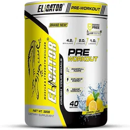 eligator Pre Workout Energy Drink Fruit Punch Flovour) (Lemon Lime Protein Shake image 1