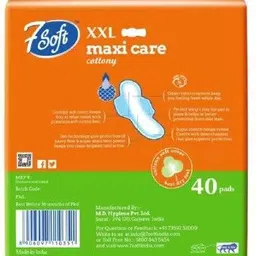 7soft Maxi Care Cottony Sanitary Pad XXL (Pack of 1,Pcs 40) Sanitary Pad image 2