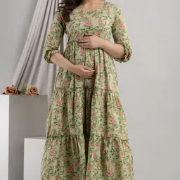 Women Printed Cotton Blend Ethnic Dress-image-15