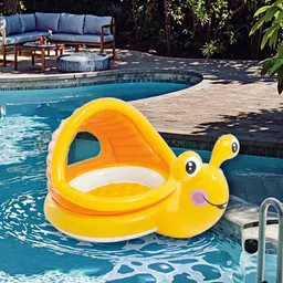 Inflatable Pool with Built-in (IND*6341) Sunshade for Kids With Free Pump Inflatable Swimming Pool-image-90