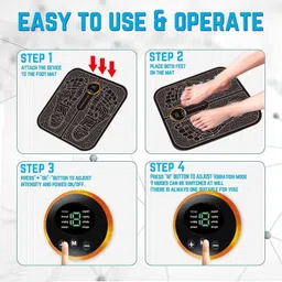 trk hub Electric EMS Massage Machine Mat Portable 8 Mode/19 Intensity image 3