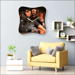 color splash Analog 30 cm X 30 cm Wall Clock image 5