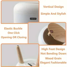 amar impex 10 Ltr Plastic Waste basket for office,home,bathroom etc Plastic Dustbin image 3