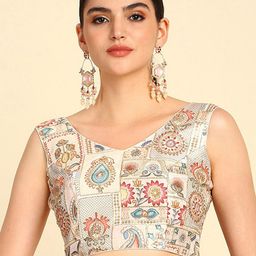 Soch Embroidered Sequinned Saree Blouse-picture-37
