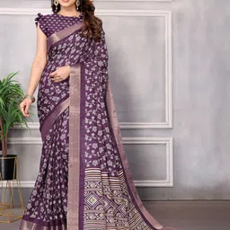 saretramall Floral Zari Maheshwari Saree-picture-24