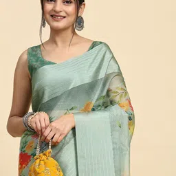 RACHNA Floral Printed Mangalagiri Saree image 5