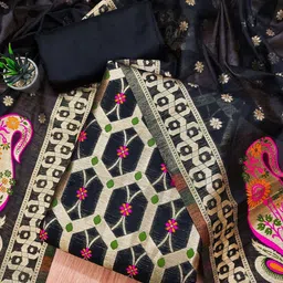 KALINI Ethnic Motifs Printed Unstitched Dress Material-image-23