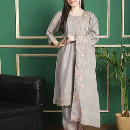 Stylee LIFESTYLE Embroidered Unstitched Dress Material-picture-24