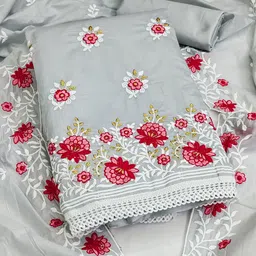 KIMISHA Embroidered Unstitched Dress Material-picture-16