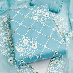 KIMISHA Embroidered Unstitched Dress Material-picture-38