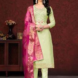 SHADOW & SAINING Embroidered Unstitched Dress Material-picture-27