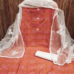 Panzora Bandhani Printed Unstitched Dress Material-picture-19