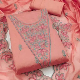 Panzora Embroidered Unstitched Dress Material-picture-20