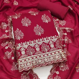 KALINI Embroidered Unstitched Dress Material-picture-33