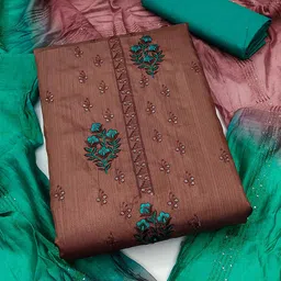 Panzora Embroidered Unstitched Dress Material-picture-32