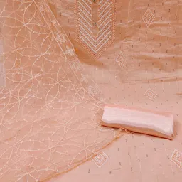 Panzora Embroidered Unstitched Dress Material image 2