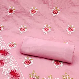 KIMISHA Embroidered Unstitched Dress Material image 4