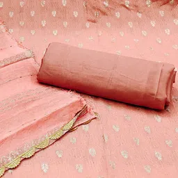 KIMISHA Embellished Unstitched Dress Material image 3