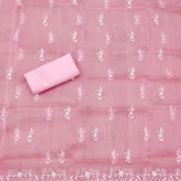 KALINI Ethnic Motifs Embroidered Unstitched Dress Material image 4