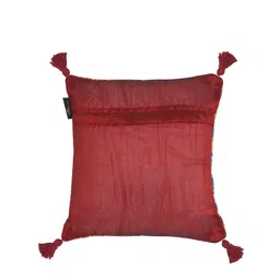 HOSTA HOMES Blue & Red Set of 5 Geometric Velvet Square Cushion Covers image 3