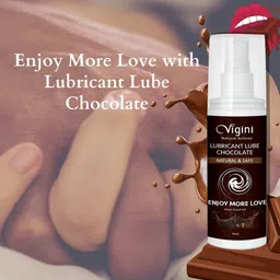 Vigini Lubricant Lube Water Based Massage Gel 50ml - Chocolate image 2