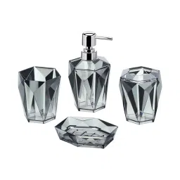 obsessions Acrylic Bathroom Set Grey image 2