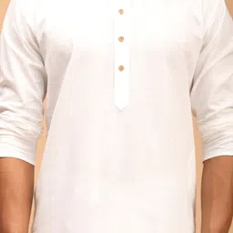 VASTRAMAY Men Ethnic Ikkat Printed Nehru Jacket with solid Kurta with Churidar Set image 5