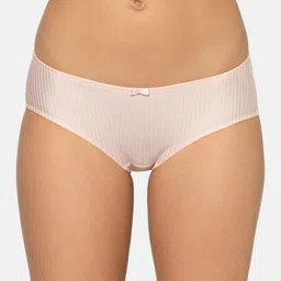 Triumph Women Striped Full Overall Coverage Mid-Rise Hipster Briefs-image-2