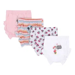 bodycare kids Bodycare Girls Assorted Pack of 4 Printed Cotton Minnie & Friends Briefs IIBD1252-PK001 image 1