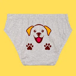 NUSYL Boys Pack Of 4 Printed Pure Cotton Basic Briefs image 3