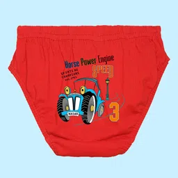 NUSYL Boys Pack Of 5 Printed Cotton Basic Briefs NUBCBRFPO5.0015 image 3