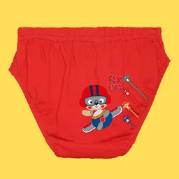 NUSYL Boys Pack Of 4 Printed Cotton Basic Briefs NUBCBRFPO4.0034 image 3