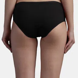 N-Gal Women Black Solid Hipster Briefs image 2