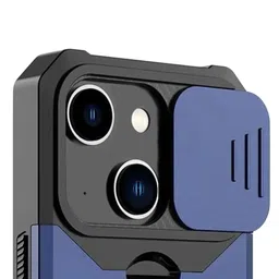 Luxury Kase LK177 Camera Slide Protection Ring Magnetic Kickstand iPhone 15 Back Case image 4