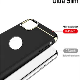Alexvyan 3 In 1 Non Slip Matte Surface With Electroplate Frame iPhone 13 Mobile Back Case image 4