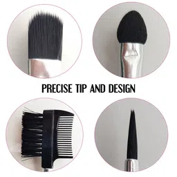 MAJESTIQUE Set of 4 Eye Beautifier Makeup Brushes - Red image 2