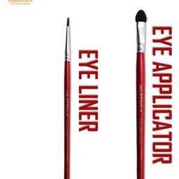 MAJESTIQUE Set of 4 Eye Beautifier Makeup Brushes - Red image 3