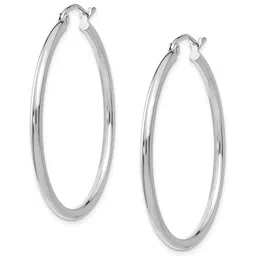 KARISHMA KREATIONS Silver-Plated Contemporary Twisting Hoop Earrings-picture-37
