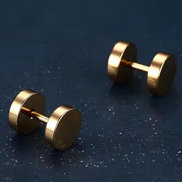 KARISHMA KREATIONS Gold-Plated Contemporary Studs Earrings-picture-29