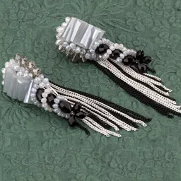 Designs By Jewels Galaxy Black & White Contemporary Drop Earrings-picture-20