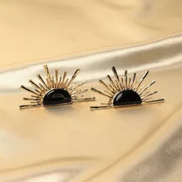 SOHI Artificial Beads Gold-Plated Drop Earrings-picture-39