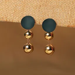 SOHI Gold Plated Drop Earrings-picture-30
