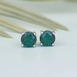 Ornate Jewels 925 Sterling Silver Rhodium-Plated Circular Studs Earrings-picture-23